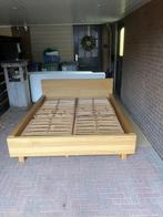 2-persoonsbed (licht eiken), Huis en Inrichting, Ophalen, Overige kleuren, 210 cm, Tweepersoons