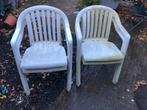witte tuinstoelen gratis, Tuin en Terras, Ophalen, Gebruikt, Kunststof
