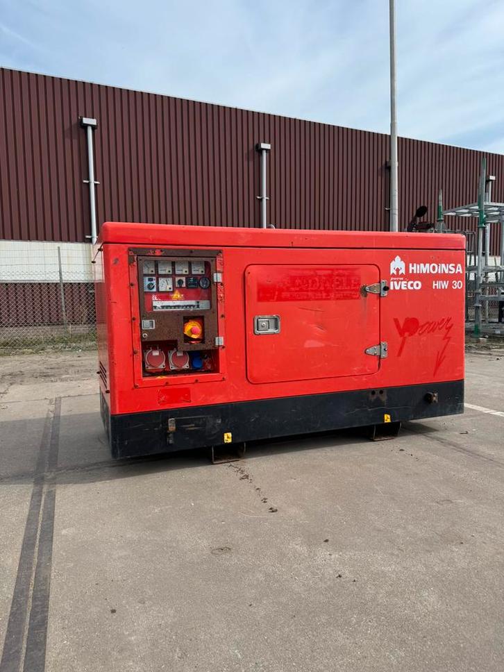 Vd Power Himoinsa HIW 30kva aggregaat, Doe-het-zelf en Verbouw, Aggregaten, Gebruikt, Dieselolie, 10 tot 30 kVA, Elektrisch startend