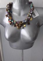 Manouk - kleurrijke ketting met bedels, Sieraden, Tassen en Uiterlijk, Kettingen, Overige materialen, Verstelbaar, Overige kleuren
