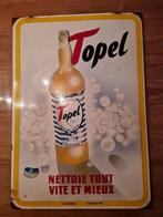 Emaille bord Topel, Ophalen of Verzenden, Zo goed als nieuw, Reclamebord