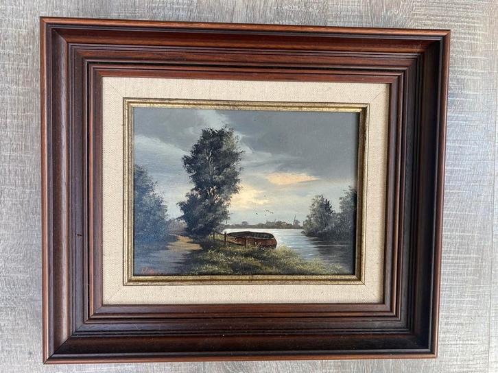 Origineel olieverfschilderij van Willem Kroon, Antiek en Kunst, Kunst | Schilderijen | Klassiek, Ophalen of Verzenden