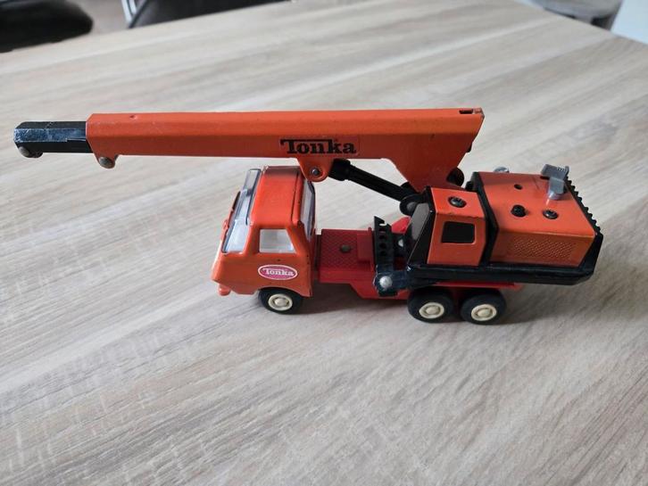 Vintage Tonka Mini Kraan - Made in Japan, Kinderen en Baby's, Speelgoed | Speelgoedvoertuigen, Gebruikt, Ophalen of Verzenden