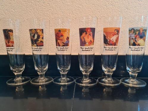 'Bier zoals bier bedoeld is' glazenset met certificaat, Verzamelen, Glas en Borrelglaasjes, Zo goed als nieuw, Bierglas, Ophalen of Verzenden