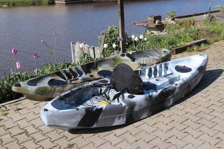 Viskjak, Sit on top kajak, kano, fishkayak, kayak (nieuw), Watersport en Boten, Hengelsport | Algemeen, Nieuw, Overige typen, Ophalen