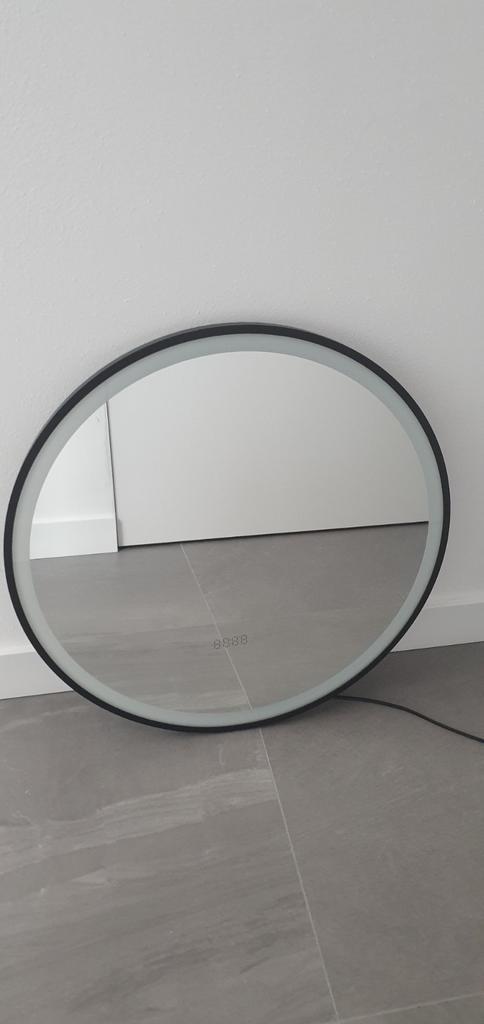 Bernstein badk. spiegel, ALU, LED, digitale klok, verwarming, Huis en Inrichting, Woonaccessoires | Spiegels, Nieuw, 50 tot 75 cm