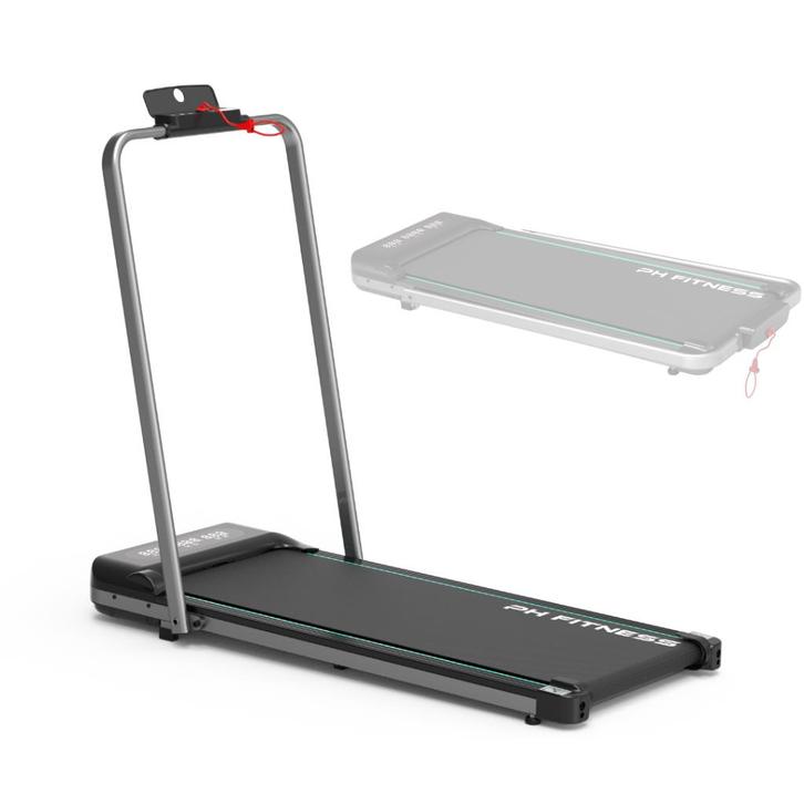 Opvouwbare Loopband – 1.5HP, 8km/u, Bluetooth App, 130kg, Sport en Fitness, Fitnessapparatuur, Nieuw, Loopband, Armen, Benen, Borst
