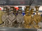 Partij Metalen Kandelaars / kandelaar / kerstkandelaar, Ophalen of Verzenden, Nieuw, Metaal, Minder dan 25 cm
