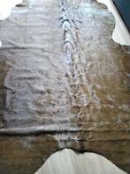 Lederen bruin vloerkleed, Bruin, 200 cm of meer, Ophalen of Verzenden, Zo goed als nieuw