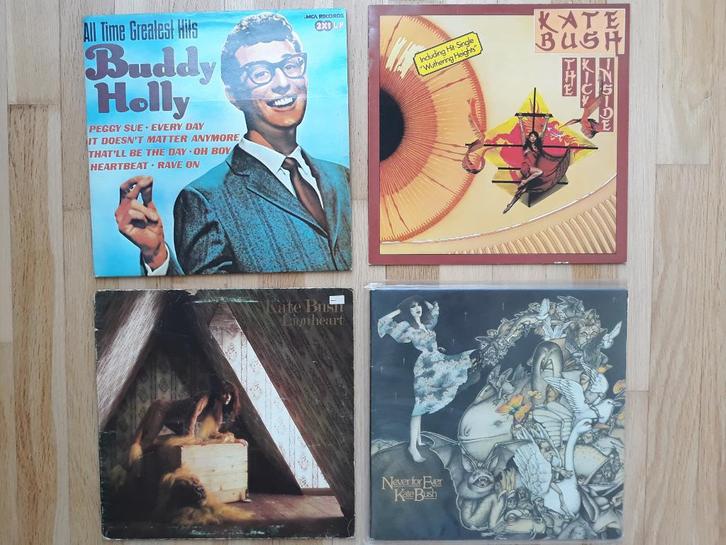 Buddy Holly Greatest Hits 2LP,  Kate Bush !!! (3x), Cd's en Dvd's, Vinyl | Pop, Gebruikt, 1960 tot 1980, 12 inch, Ophalen of Verzenden