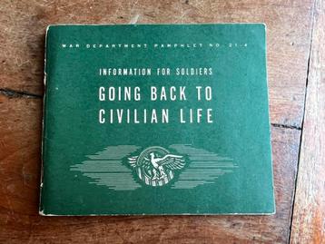 WO2 Amerikaans ontslag voorschrift veteranen 1944 (!) editie beschikbaar voor biedingen