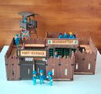 Vintage Playmobil Western Fort Randall + poppetjes - 1980, Ophalen of Verzenden, Gebruikt