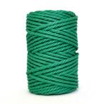 Actie 6 mm twisted macrame touw groen gerecycled katoen, Hobby en Vrije tijd, Overige Hobby en Vrije tijd, Ophalen of Verzenden