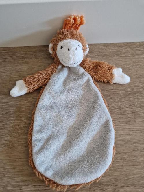 Knuffeldoekje aap Sunny Blokker bruin grijs doekje K8984, Kinderen en Baby's, Speelgoed | Knuffels en Pluche, Ophalen of Verzenden