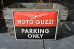 Moto Guzzi parking only bord | V85 tt V7 Griso V9 Caferacer, Nieuw, Reclamebord, Ophalen of Verzenden