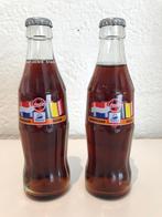 2 originele Coca Cola flessen; voetbal WK 1998 in Frankrijk, Verzamelen, Nieuw, Overige typen, Overige binnenlandse clubs, Ophalen of Verzenden