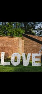 Houten Love Letters met Lampjes - Decoratie, Huis en Inrichting, Lampen | Hanglampen, Ophalen, 50 tot 75 cm, Romantisch, Zo goed als nieuw