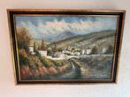 Schilderij van Jenkins - Landschap met dorp, Antiek en Kunst, Ophalen