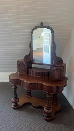 Antieke mahonie kaptafel met spiegel, Ophalen