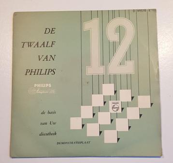 De twaalf van Philips Minigroove demonstratieplaat 1954 beschikbaar voor biedingen