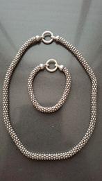 Zinzi Zilveren Ketting & Armband Set - ZIA733, Ophalen of Verzenden, Zo goed als nieuw, Zilver, Zilver