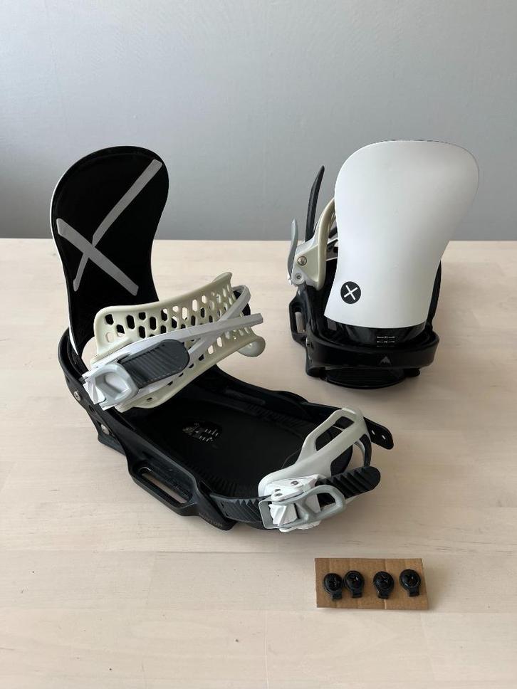 Burton X (X-Base) EST snowboard bindingen S (maat 35-41), Sport en Fitness, Snowboarden, Zo goed als nieuw, Bindingen, Ophalen of Verzenden