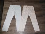 CAMBIO BROEKEN CREME EN BLAUW 42, Kleding | Dames, Cambio, Blauw, Maat 42/44 (L), Ophalen of Verzenden