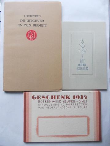 3 herdrukken BOEKENWEEK 1930,1934,1946 o.a. GESCHENK 1934