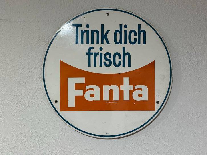 Vintage Fanta Reclamebord 1944, Verzamelen, Merken en Reclamevoorwerpen, Gebruikt, Ophalen of Verzenden