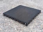 222 Zwarte rubber tegels 50x50x5 NU €4,25 per stuk, Tuin en Terras, Tegels en Klinkers, Ophalen, Gebruikt, -, -