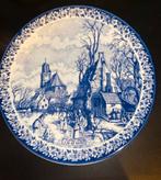 Delfts Blauw wandbord ‘De Winter’, Antiek en Kunst, Antiek | Wandborden en Tegels, Verzenden