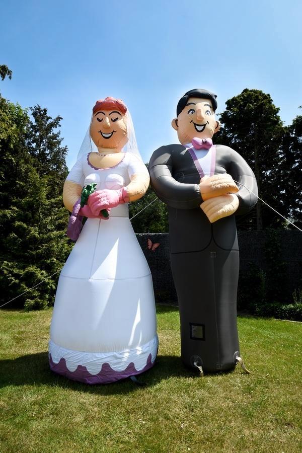 Bruidspaar te huur, Hobby en Vrije tijd, Feestartikelen | Verhuur, Nieuw, Abraham of Sarah, Ophalen