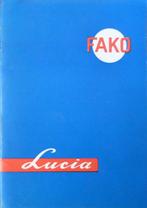 Onderdelenboek/ Catalogus FAKO LUCIA producten 1967, Ophalen of Verzenden, Nieuw