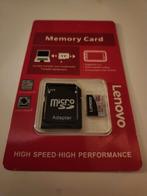 128 gb Lenovo class 10 micro sd kaart met adapter, Audio, Tv en Foto, Fotografie | Geheugenkaarten, Nieuw, SD, Ophalen of Verzenden