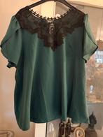 Shein Curve Tuniek 2XL (48) - Groen, Shein curve, Blouse of Tuniek, Ophalen of Verzenden, Zo goed als nieuw