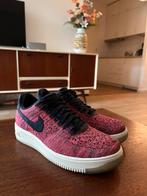 Vintage nike air force flyknit 40,5 roze blauw sneakers, Ophalen of Verzenden, Zo goed als nieuw, Blauw, Sneakers of Gympen