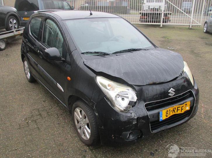 Suzuki Alto 1.0 Excusive Airco (bj 2011), Auto diversen, Schadeauto's, Suzuki, Handgeschakeld, Benzine, Hatchback, Zwart
