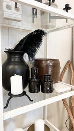 Serax zwarte vaasjes, Zwart, Ophalen of Verzenden, Minder dan 50 cm, Glas