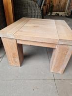 Degelijke bijzettafel / salontafel, massief eiken, Ophalen, Gebruikt, 50 tot 100 cm, 50 tot 100 cm