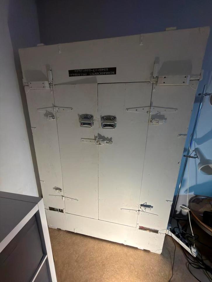 Legerkist Kast - Vintage Militair Opbergmeubel, Huis en Inrichting, Kasten | Overige, Gebruikt, Ophalen