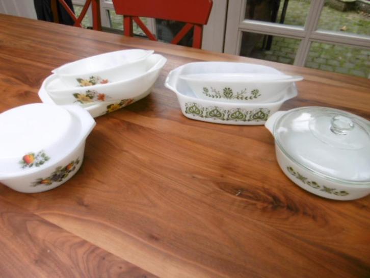 7 vintage pyrex schalen England USA glasbake  Anchor Hocking, Huis en Inrichting, Keuken | Keukenbenodigdheden, Ophalen of Verzenden