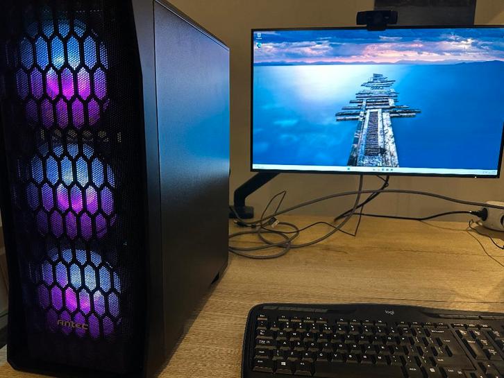 Game PC Intel I5 14400 4.7Ghz/1TB/16GB/RX580 - 8GB/Win11/Gar, Computers en Software, Desktop Pc's, Nieuw, 4 Ghz of meer, SSD, 16 GB