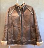 Damesjasje lamsleer, Ophalen of Verzenden, Gedragen, Maat 38/40 (M), Bruin