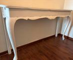Elegante witte sidetable / haltafel in landelijke stijl, Huis en Inrichting, Tafels | Sidetables, Ophalen, Gebruikt, 100 tot 150 cm