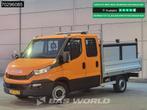 Iveco Daily 35S15 3.0L Open Laadbak Dubbel Cabine 150PK 3,5t, Stof, Gebruikt, Euro 6, Bedrijf