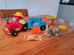 Zoef Zoef Tractor met Dierenkar, Ophalen, Zo goed als nieuw, Auto, Met wieltjes