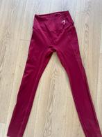 gymshark legging maat xs, Verzenden, Maat 34 (XS) of kleiner, Rood, Fitness of Aerobics