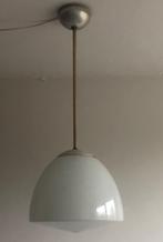 vintage hanglamp / schoollamp, Huis en Inrichting, Ophalen, Gebruikt, Glas, Minder dan 50 cm