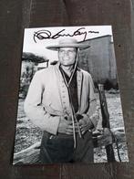 Filmster Handtekening Patrick Wayne, Verzenden, Foto of Kaart, Gesigneerd