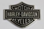 Harley Davidson metalen sticker 3D chrome groot